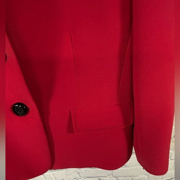 Tahari Arthur S Levine Raspberry Pink Classic Chic Minimalist Fitted Blazer 10 - Picture 5 of 13